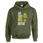 Eat, sleep, hike, repeat  Pulóver