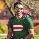 Piros Túrajelzés Póló Sötétszürke L méret