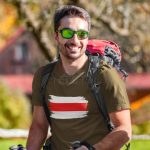 Piros Túrajelzés Póló Sötétszürke L méret