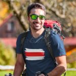 Piros Túrajelzés Póló Sötétszürke L méret