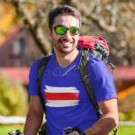 Piros Túrajelzés Póló Sötétszürke L méret