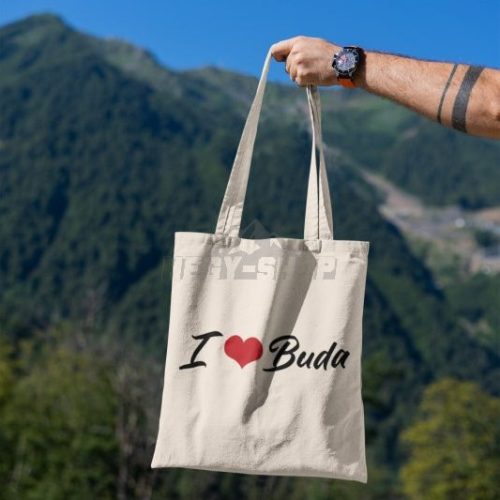 I Love Buda Shopping Bag